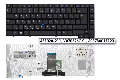 HP Compaq 8510w fekete magyar laptop billentyűzet