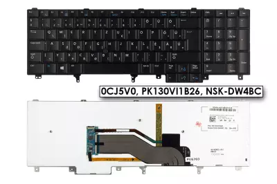 Dell Precision M4800 fekete magyar laptop billentyűzet