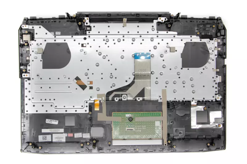 HP Omen 17T-AN0, 17-AN102x, AN-105TX gyári új UK angol háttér-világításos fekete-fehér billentyűzet modul touchpaddal (150W, kis Center-Pin nyílás) (L14994-031)