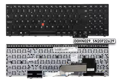 Lenovo ThinkPad Edge E550, E555, E560, E565 gyári új UK angol billentyűzet (00HN029, PK130TS1A11)