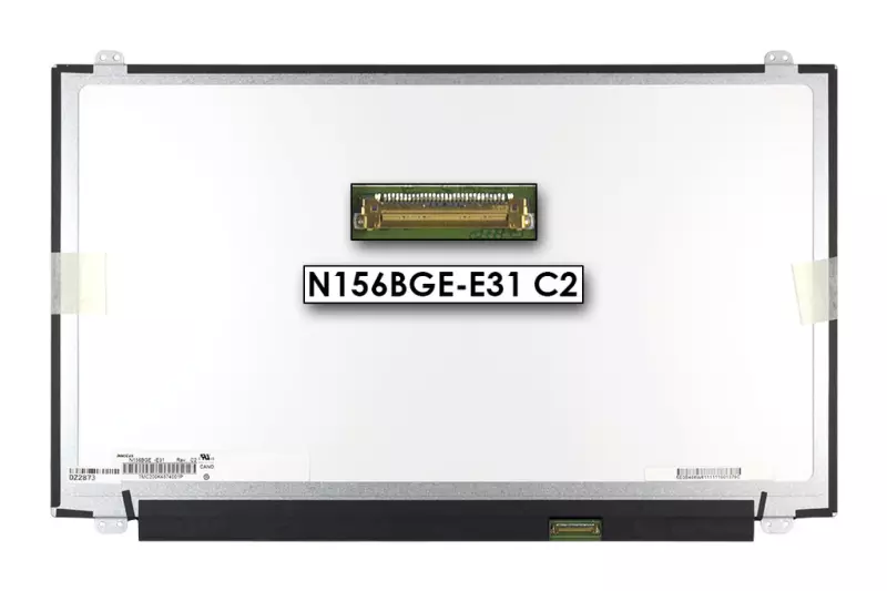 Gyári új matt 15.6' HD (1366x768) eDP LED Slim kijelző (csatlakozó: 30 pin - jobb)