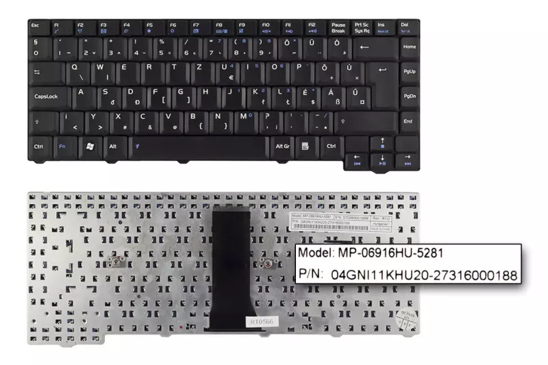 Asus F5 F5V fekete magyar laptop billentyűzet