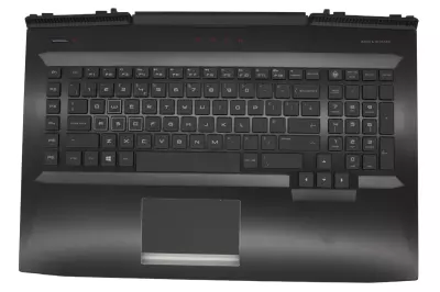HP Omen 17T-AN100, 17-AN1 gyári új fekete-fehér  UK angol háttér-világításos billentyűzet modul touchpaddal (230W, nagy Center-Pin DC nyílás) (L14992-031)