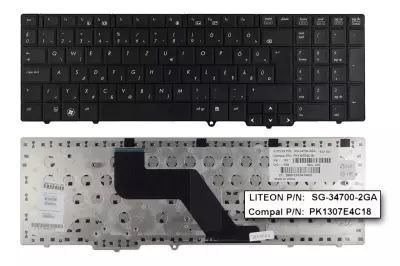 HP ProBook 6550b fekete magyar laptop billentyűzet