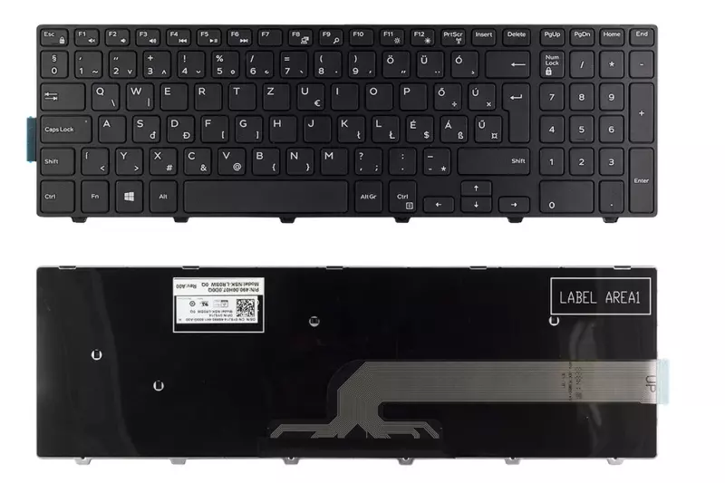 Dell Vostro 3572 fekete magyar laptop billentyűzet