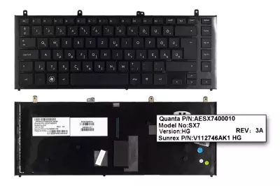 HP ProBook 4420s fekete magyar laptop billentyűzet