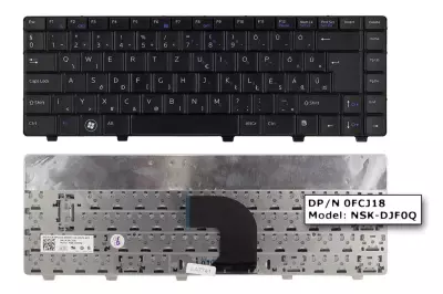 Dell Vostro 3500 fekete magyar laptop billentyűzet