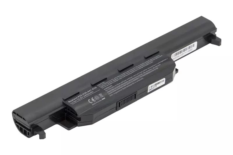Asus X55 X55Sv laptop akkumulátor, új, gyárival megegyező minőségű helyettesítő, 6 cellás (4400-5200mAh)