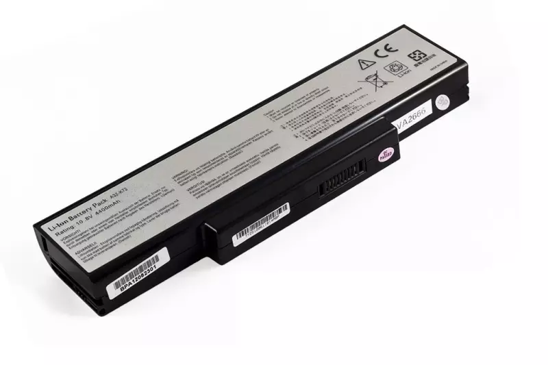 Asus N73 N73JG laptop akkumulátor, új, gyárival megegyező minőségű helyettesítő, 6 cellás (4400mAh)