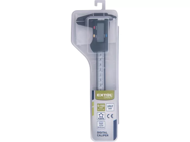 EXTOL® Craft Digitális tolómérő | Subler mélységmérővel 0,01 mm x 150 mm (925200)