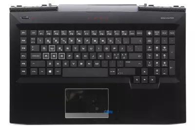 HP Omen 17T-AN100, 17-AN1 gyári új fekete-fehér  svéd/finn háttér-világításos billentyűzet modul touchpaddal (230W, nagy Center-Pin DC nyílás) (L14992-DH1)