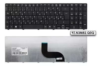 Acer Travelmate 5735 fekete magyar laptop billentyűzet