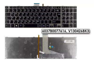 Toshiba Satellite P855 szürke magyar laptop billentyűzet