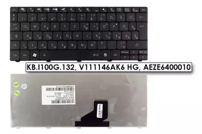 Packard Bell DOT DOT SC fekete magyar laptop billentyűzet