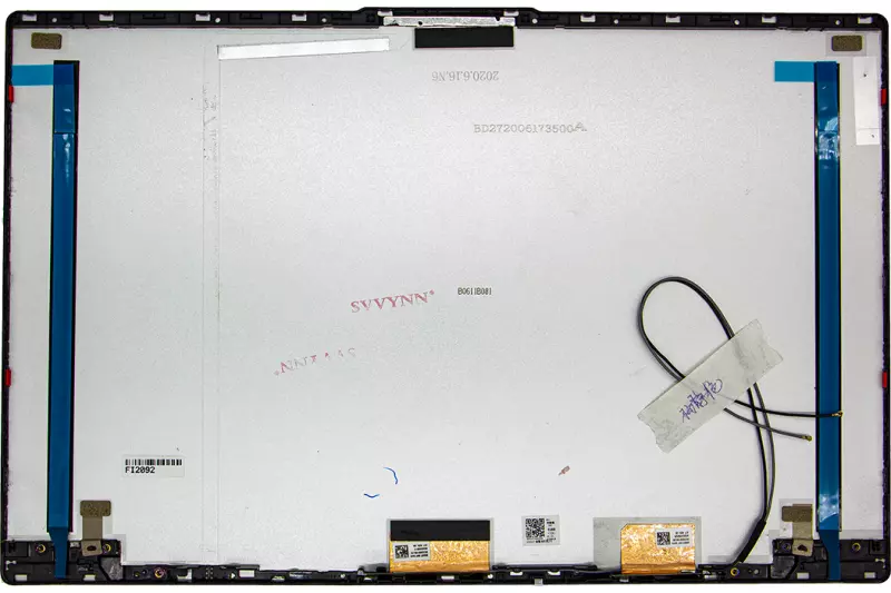 Lenovo IdeaPad 5-15IIL05, 5-15ARE05 gyári új világos szürke LCD kijelző hátlap + WI-FI antenna (5CB0X56071)