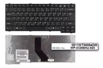Toshiba Satellite L20 fekete magyar laptop billentyűzet