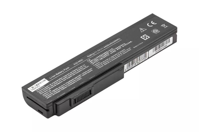 Asus X55 X55Sa laptop akkumulátor, új, gyárival megegyező minőségű helyettesítő, 6 cellás (4400mAh)