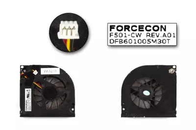 Dell Inspiron 1501, 6000, 6400 használt hűtő ventilátor (DFB601005M30T)