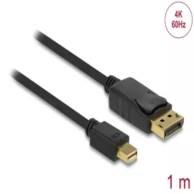 Delock 1m mini DisplayPort/Display 4K 60Hz összekötő kábel (82698)