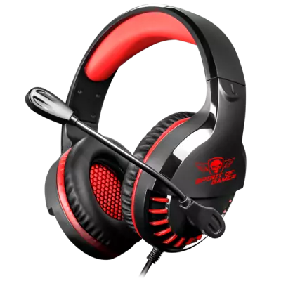 Spirit of Gamer PRO H3 Gamer Fejhallgató, Fekete-Piros, Headset Mikrofonnal, 2m kábellel (MIC-PH3MPRE)