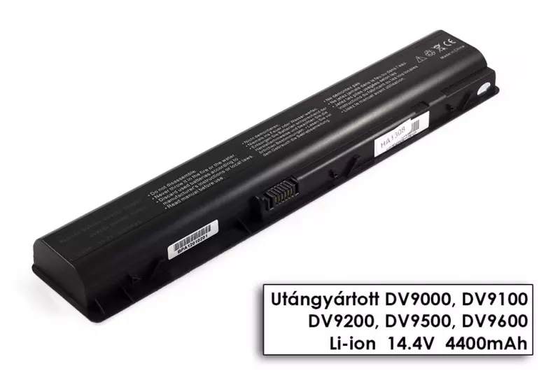 HP Pavilion DV9900 laptop akkumulátor, új, gyárival megegyező minőségű helyettesítő, 8 cellás (4400mAh)