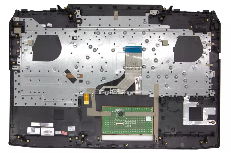 HP Omen 17T-AN100, 17-AN102X gyári új svájci fekete-fehér háttér-világításos billentyűzet modul touchpaddal (150W, kis Center-Pin nyílás) (L14994-BG1)