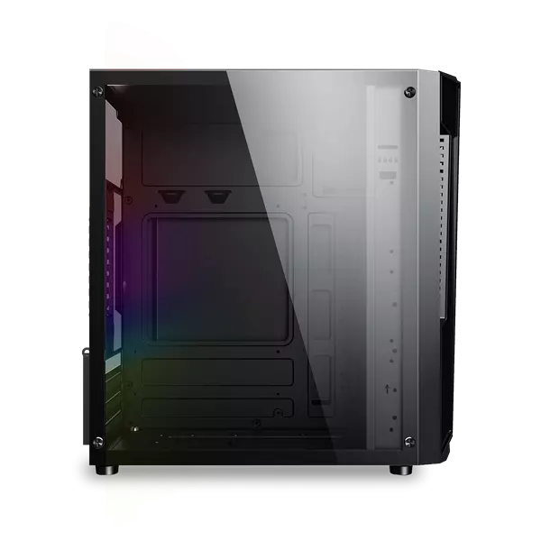 Spirit of Gamer Számítógépház - Deathmatch 3 RGB (Fekete, Ablakos, 2x12cm Ventilátor, mATX, ITX, 1xUSB3.0, 2xUSB2.0) (6001RA)