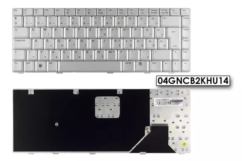 Asus A8000 (A8) A8FM ezüst magyar laptop billentyűzet