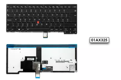 Lenovo ThinkPad T431s, T440, T440s MAGYAR háttér-világításos laptop billentyűzet, 01AX325