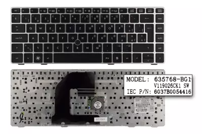 HP ProBook 6460b ezüst svájci laptop billentyűzet