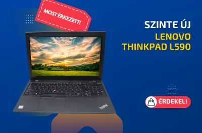 Lenovo ThinkPad L590 | Intel Core i5-8265U | 16GB memória | 256GB SSD | 15,6 colos FULL HD kijelző | MAGYAR BILLENTYŰZET | Windows 10 PRO + 2 év garancia!