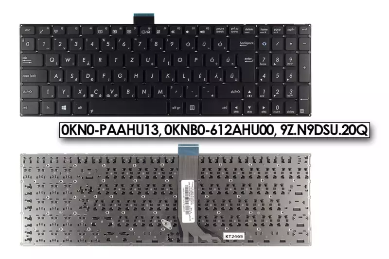 Asus F502 F502CA fekete magyar laptop billentyűzet
