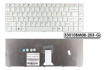 Sony PCG 7132 fehér US angol laptop billentyűzet