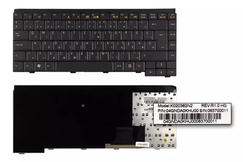 Asus W1000 (W1) W1N fekete magyar laptop billentyűzet