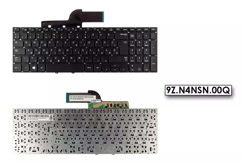 Samsung NP 270E5E fekete magyar laptop billentyűzet