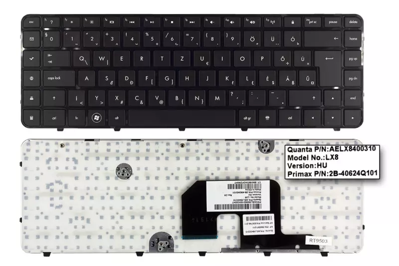 HP Pavilion DV6-3100 fekete magyar laptop billentyűzet