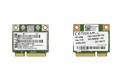 Broadcom 4313AGN, BCM94313HMG2LP1 gyári új Mini PCI-e (half) WiFi kártya