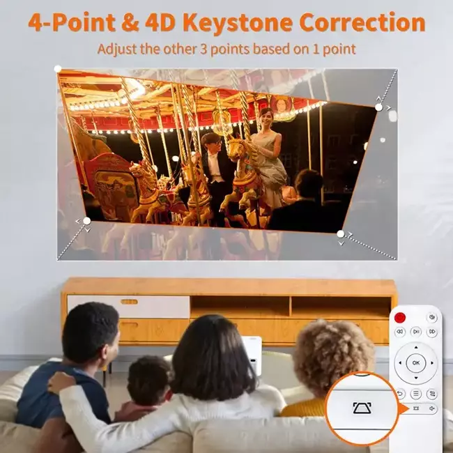 Projector TV A30 Full HD LED Projektor Natív 1920x1080p | WiFi | BlueTooth | Android 9.0 | 350 ANSI Lumen | MAGYAR nyelvű menüvel