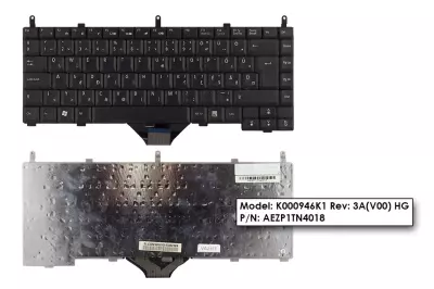 Acer Aspire 1350, 1353, 1355, 1510, 1511 használt MAGYAR fekete laptop billentyűzet (K000946K1)