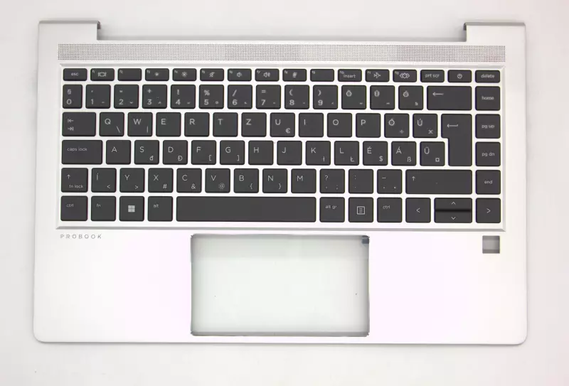 HP ProBook 640 G8 gyári új magyar ezüst billentyűzet modul (M21670-211)