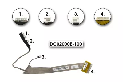 Acer Aspire 7520, 7520Z, 7520ZG, 7720 DC02000E-100 (17') használt LCD kábel