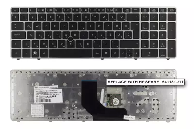 HP ProBook 6565b ezüst magyar laptop billentyűzet