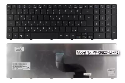 Acer Aspire E1-571 fekete magyar laptop billentyűzet