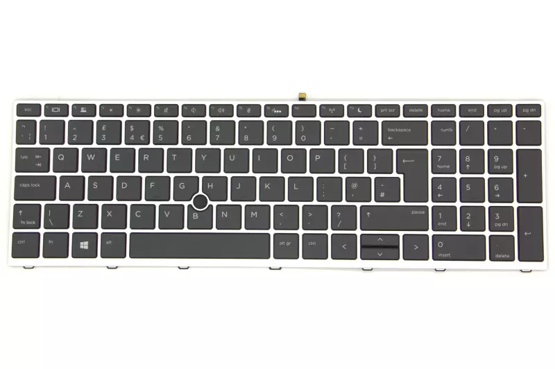 HP ProBook 455 G5, 470 G5 gyári új UK angol keretes háttér-világításos billentyűzet (L51009-031, L62786-031)