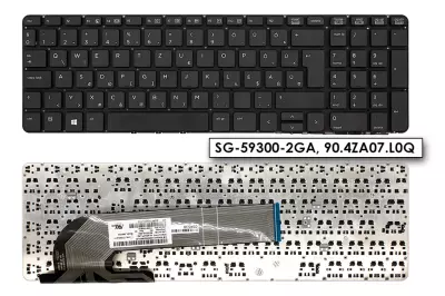 HP ProBook 450, 470 gyári új magyar keret nélküli billentyűzet (727682-211)