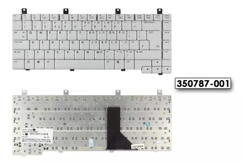 HP Compaq nx nx6125 szürke UK angol laptop billentyűzet