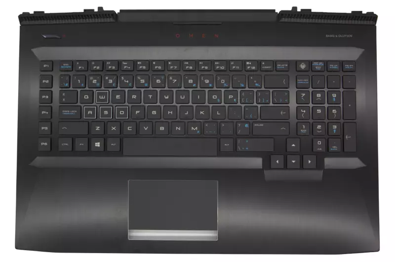 HP Omen 17-AN000, 17-AN100, 17T-000, 17T-100 sorozathoz gyári új fekete kanadai billentyűzet modul touchpaddal (L14991-DB1)