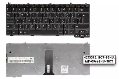Lenovo 3000 N100 fekete magyar laptop billentyűzet