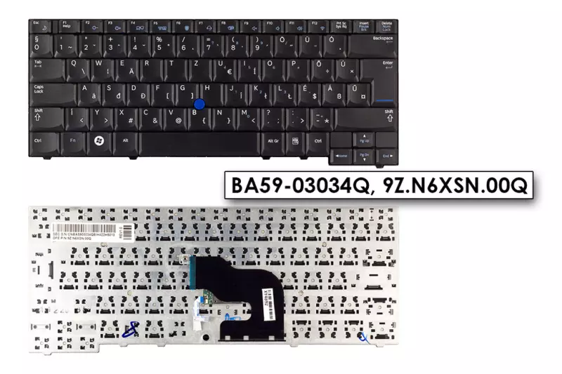 Samsung NP NP-400B2B fekete magyar laptop billentyűzet