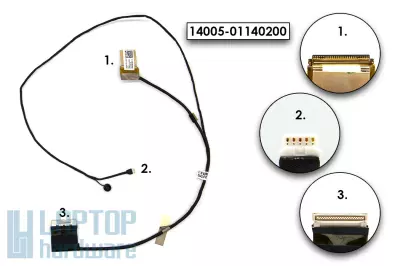 Asus N56JR, G56JR használt LCD/LVDS (30 pin) kábel (14005-01140200)